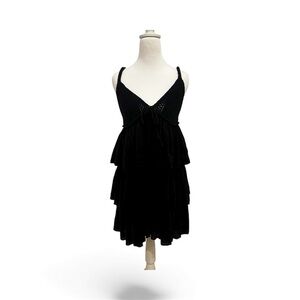 Zara Black Layered Mini Dress